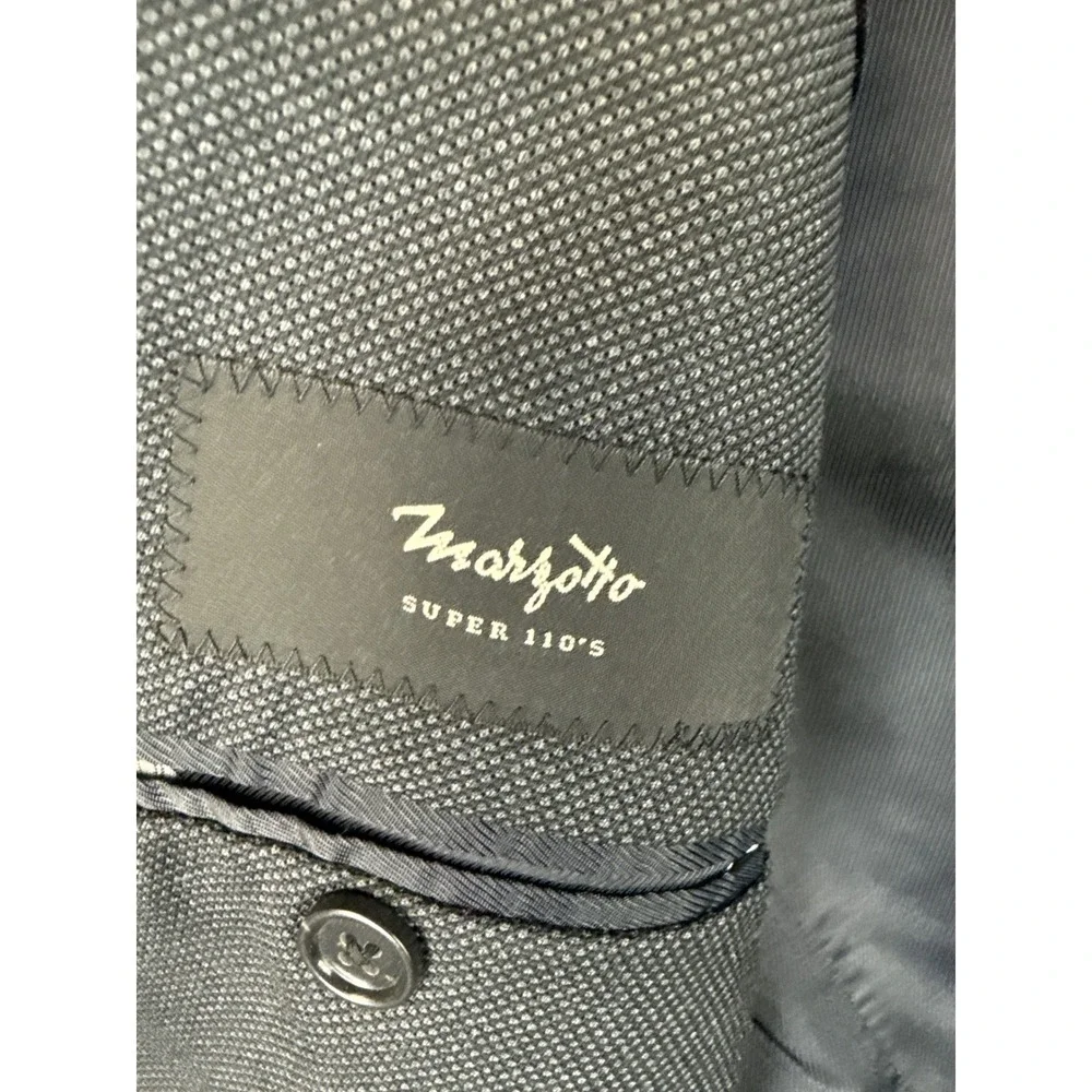 Banana Republic Men 44R Grey Slim Fit Wool Suit Jacket Blazer Marzotto Super 110